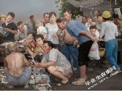 忻东旺人物油画形象特点中的绘画语言