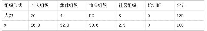 运动者的组织形式