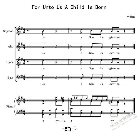 浅析亨德尔合唱作品《For Unto Us A Child Is Born》的演唱技巧