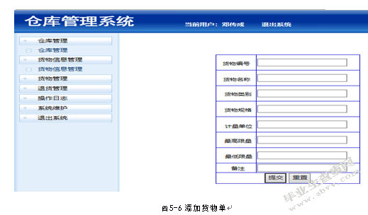 基于JSP的仓库管理系统的设计与实现