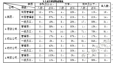 A集团人力资源管理存在的问题