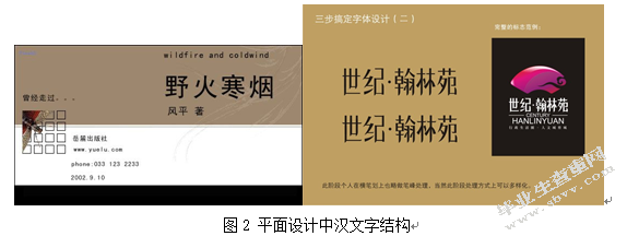 汉文字在平面设计中的应用