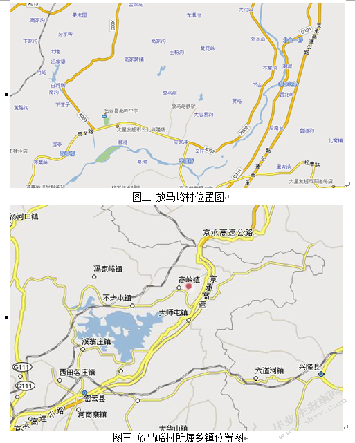 放马峪村旅游开发条件与模式研究