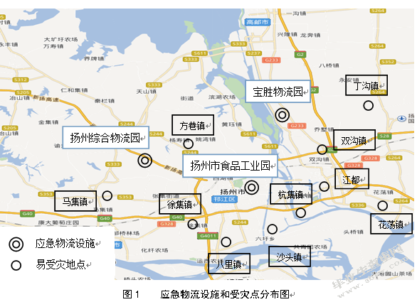 商业物流网点参与下的扬州洪灾应急物资配送问题研究