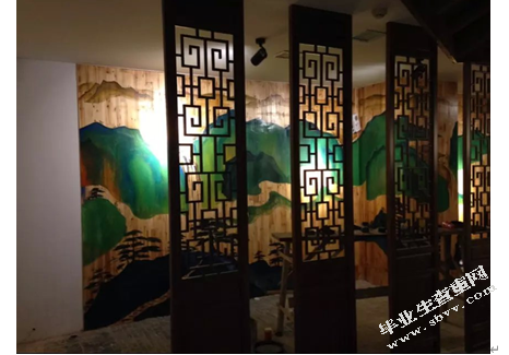墙绘艺术在现代展示设计中的应用