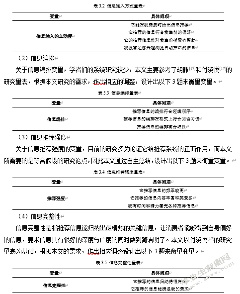 大数据背景下信息推荐服务对消费者行为的影响研究