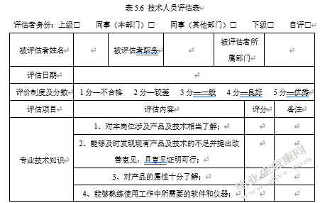 汉瑞物流员工绩效评估研究