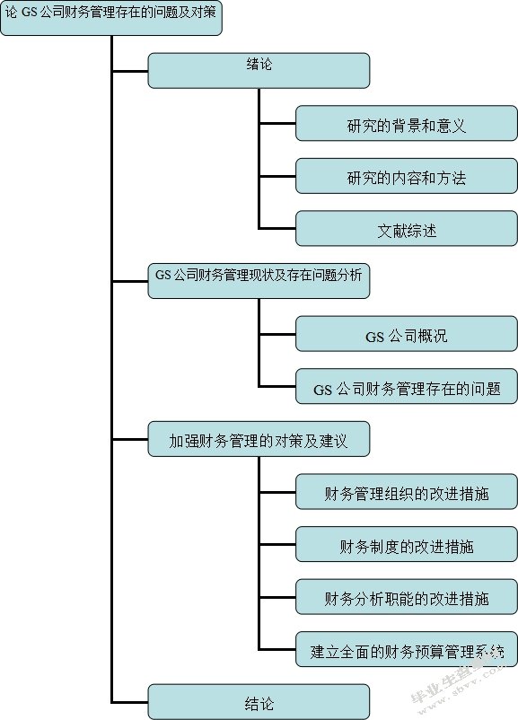 论GS公司财务管理存在的问题及对策（开题中期报告）