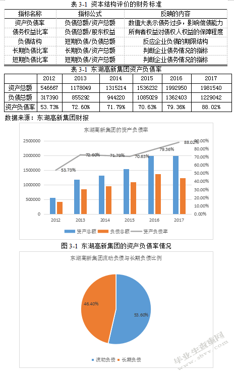 东湖高集团新资本结构分析