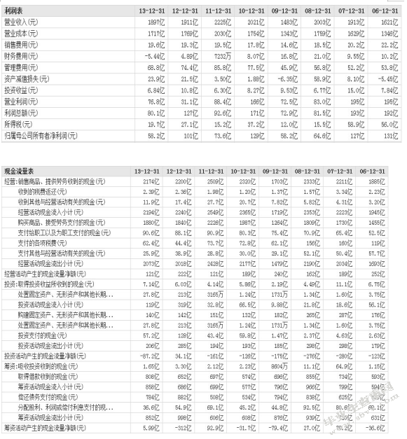 宝钢集团有限公司2013年度财务分析报告