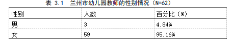 幼儿园体育活动的开展现状及对策研究 ——以兰州市实验幼儿园为