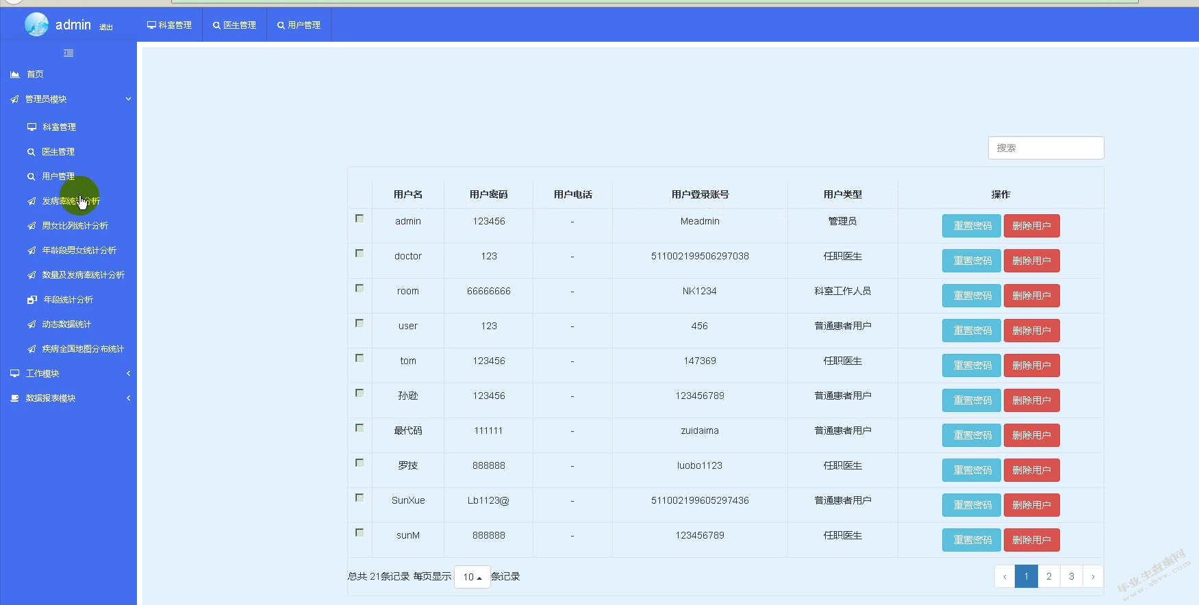 优美健康管理系统