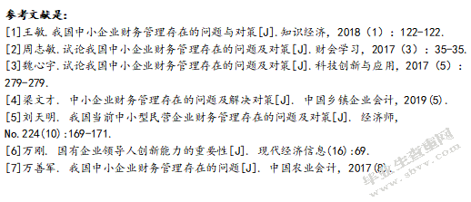 我国中小企业财务管理存在的问题及对策探讨