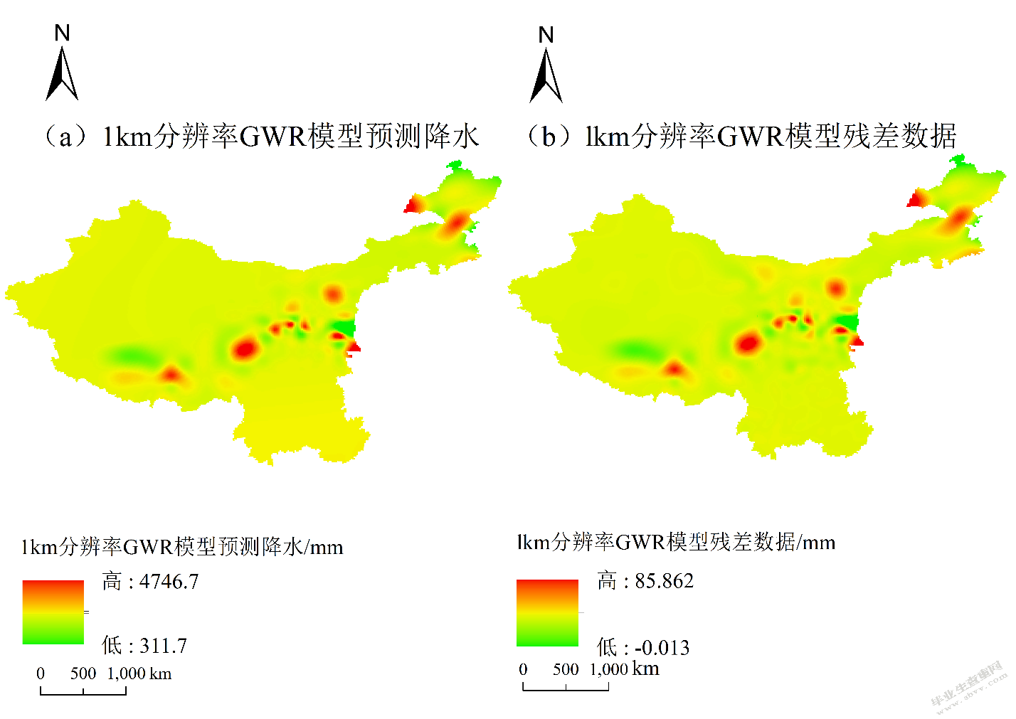  考虑地理因素和局部高程因素对西部地区降水 资料的空间降尺度影