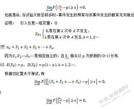 贝努力大数定律- 狄美孚中心极限定理