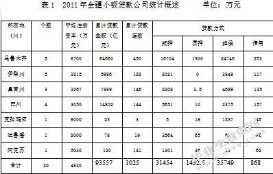 新疆中小企业行业调查及发债可行性分析
