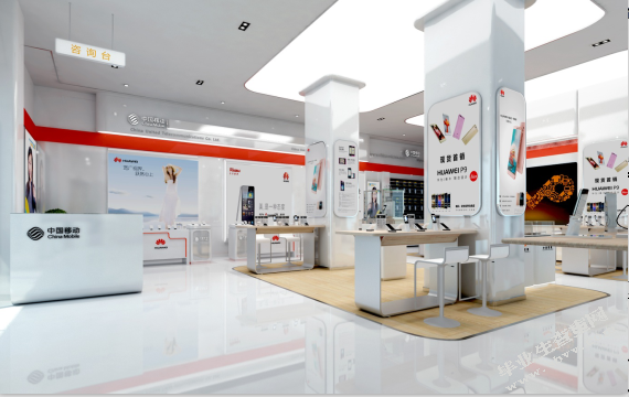 浅析深圳市龙华新区HUAWEI体验店展示设计