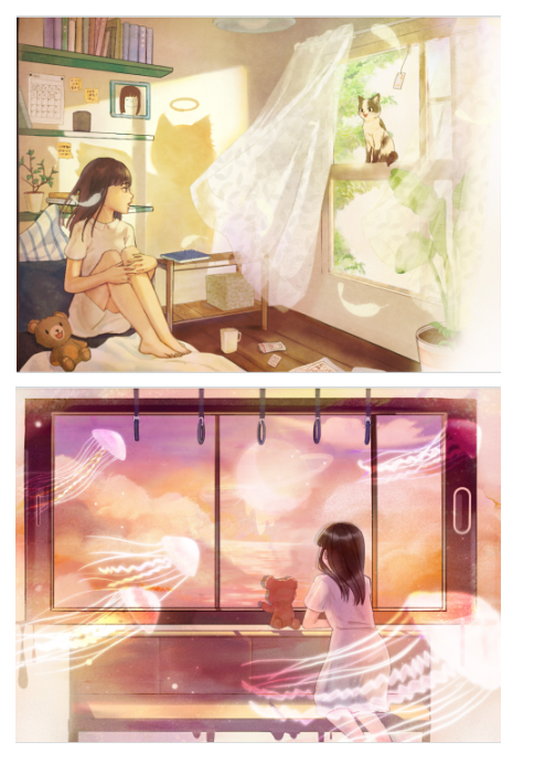 浅析《短暂时光留下的美好礼物》插画的创作与应用