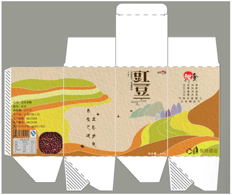 浅谈“五谷禅食”品牌包装设计中的色彩搭配原理