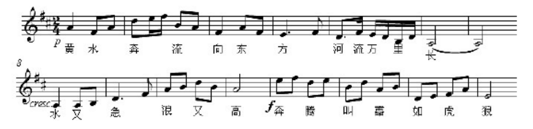 论《黄水谣》声乐作品中情感与技巧的统一
