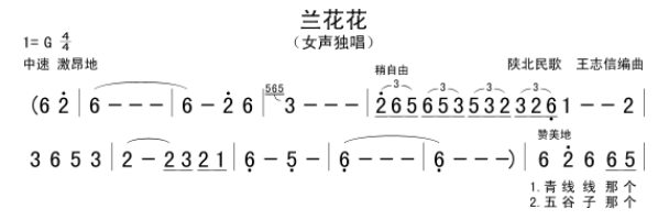 浅谈陕北民歌艺术特色—以《兰花花》为例