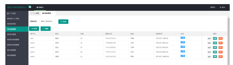 医院门诊预约管理系统的设计与实现