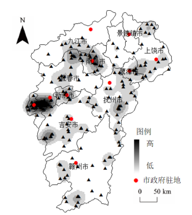 江西省星级乡村旅游地空间分布特征及影响因素分析