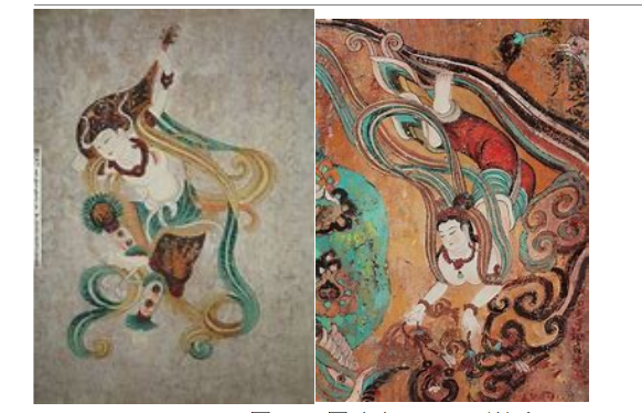 敦煌飞天元素在青花斗彩瓷板画的应用与设计