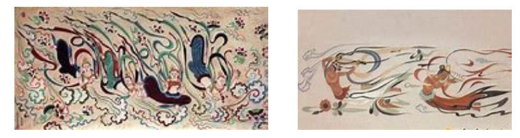 敦煌飞天元素在青花斗彩瓷板画的应用与设计