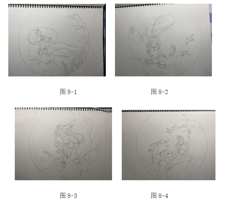 敦煌飞天元素在青花斗彩瓷板画的应用与设计