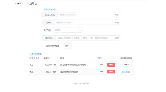 校园二手物品交易系统的设计与开发