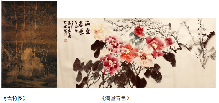 探析没骨花鸟“撞水撞色”在创作中运用与创新