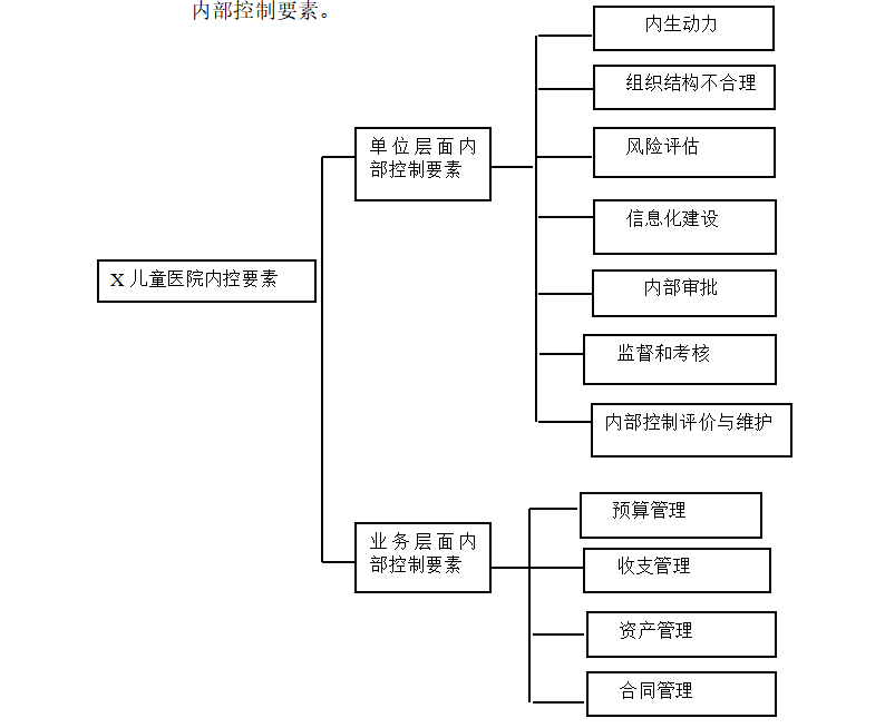 浅谈公立医院的内部控制建设体系研究问题——以X儿童医院为例